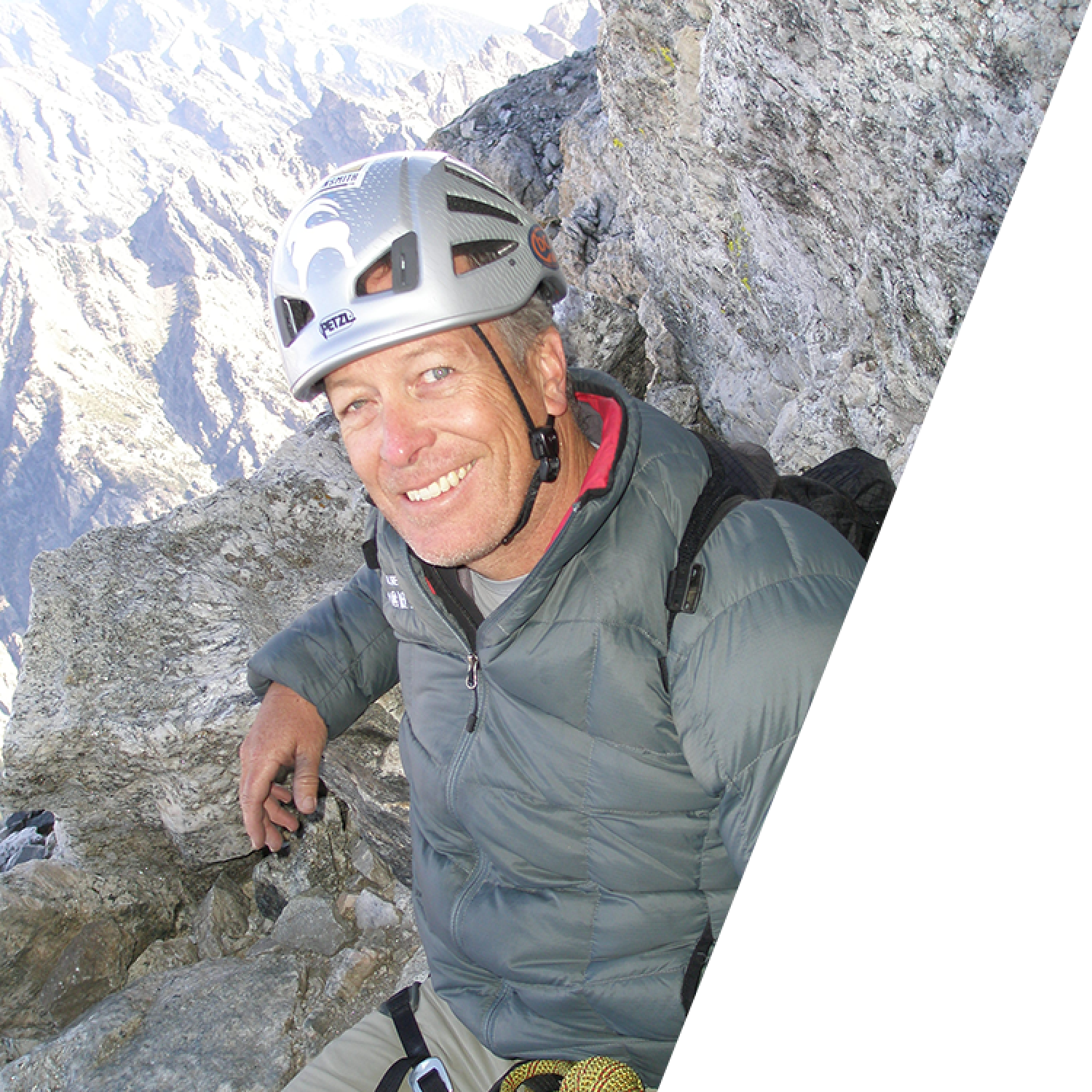 Mark Gasta mountain climbing