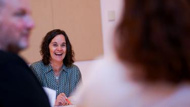 Amanda Giguere in classroom