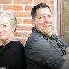 Headshot of Kelly Ladyga and Richard Khleif back to back